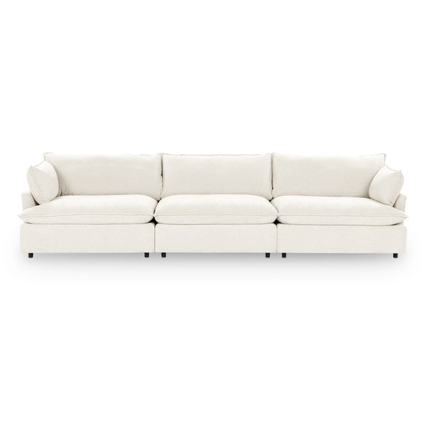 Caplan 3-Piece Sectional in Elite-Ivory with Deep Seating
