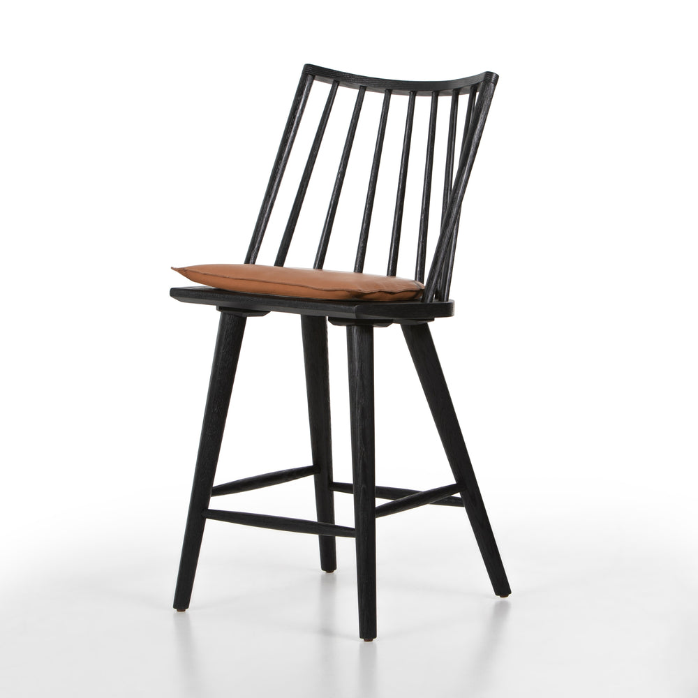 Lewis Windsor Stool W Cushion In Bl In Counter