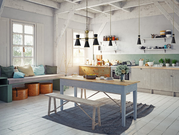 Soriano 3 Light Chandelier in Matte Black + Heritage Brass Finish