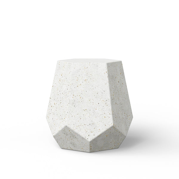 Ivory Terrazzo Stool