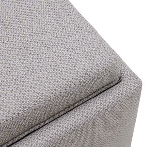Cameron Square Fabric Storage Ottoman w/ tray In Cardiff Gray