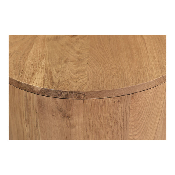 Theo Media Bench in Natural Oak