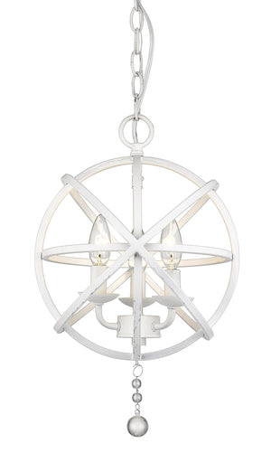 Tull 3 Light Chandelier in Matte White Finish