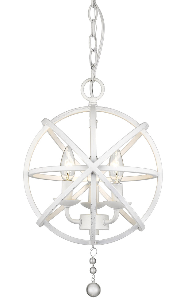 Tull 3 Light Chandelier in Matte White Finish