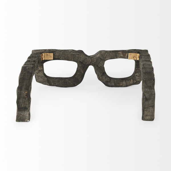 Elliot 13L x 14W Brown Wooden Eyeglasses
