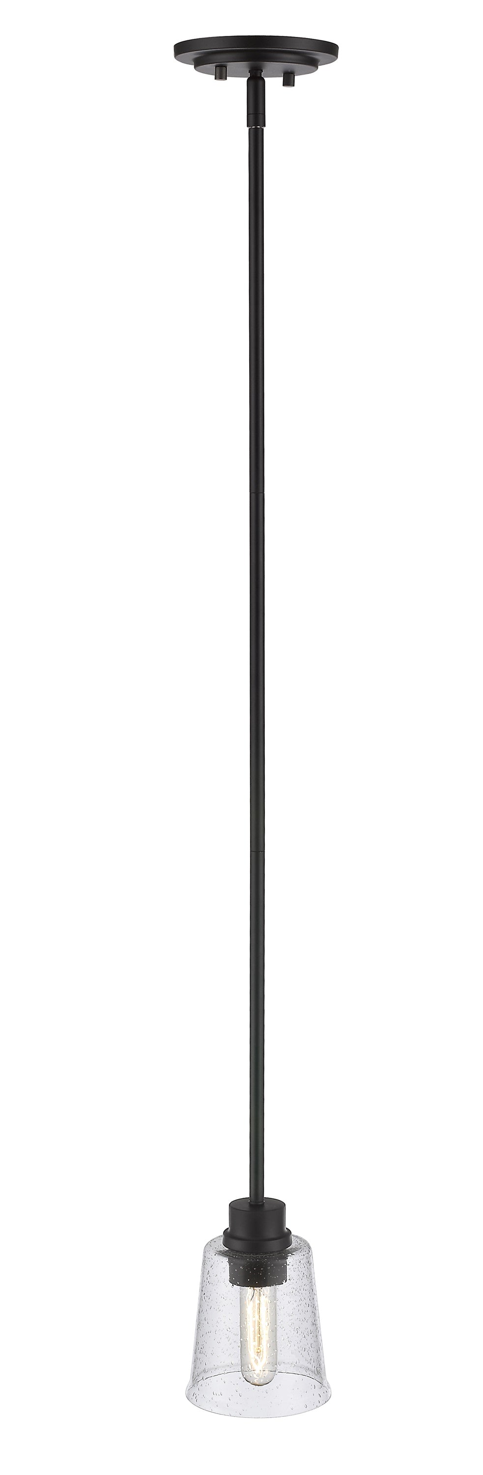 Bohin 1 Light Mini Pendant in Matte Black Finish