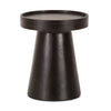 Jaipur 16" Black Round Accent Table