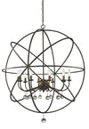 Acadia 10 Light Pendant in Golden Bronze Finish