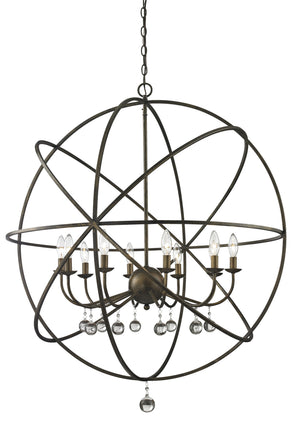 Acadia 10 Light Pendant in Golden Bronze Finish