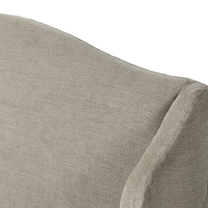 Meryl Slipcover King Bed - Broadway Stone