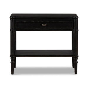 Toulouse Nightstand In Distressed Black