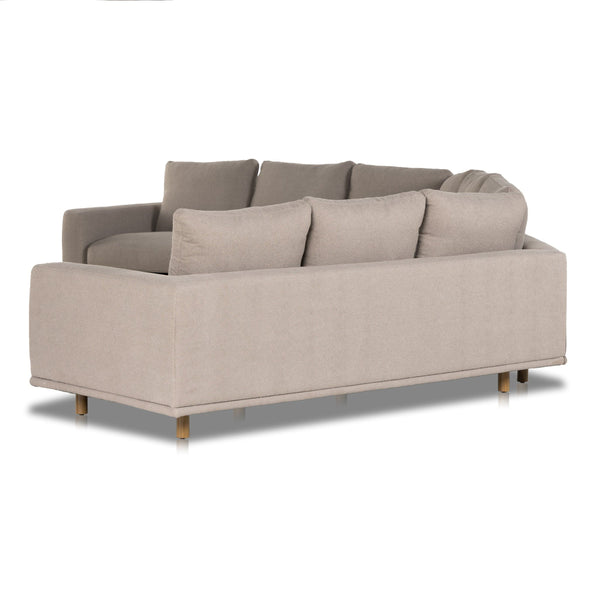 Dom 3 Pc Sectional-Large Wedge In Portland Cobblestone-Distressed Sienna