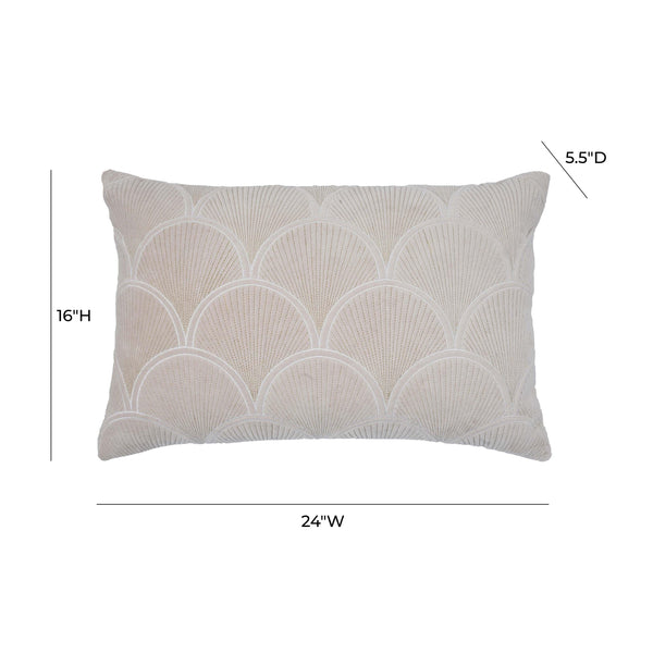 Destiny White Woven Cushion