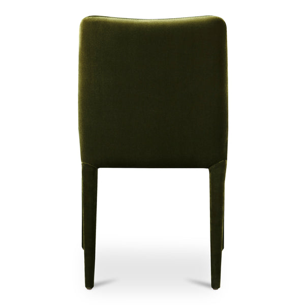 Moe's Calla Dining Chair Green Velvet, Set of 2