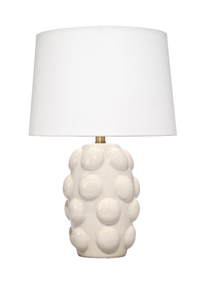 Silas Ceramic Table Lamp with Linen Shade
