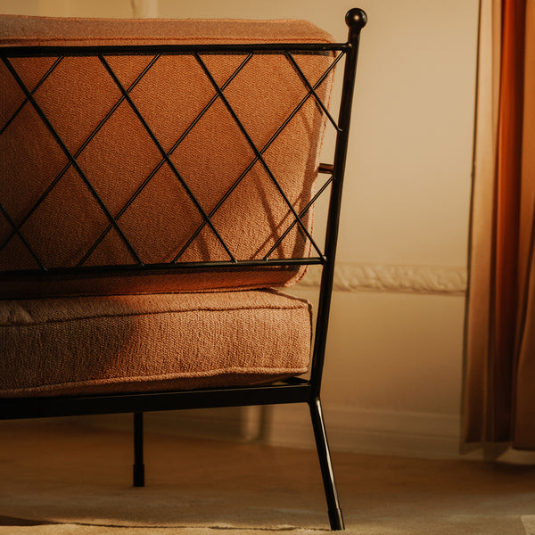 Vecchia Accent Chair Terracotta by Moe's