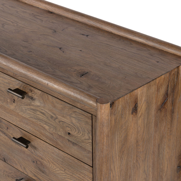 Glenview 9 Drawer Dresser In Weathered Oak