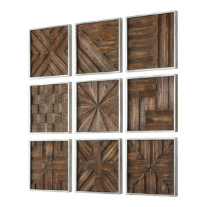 Bryndle Squares Wood Wall Decor S/9