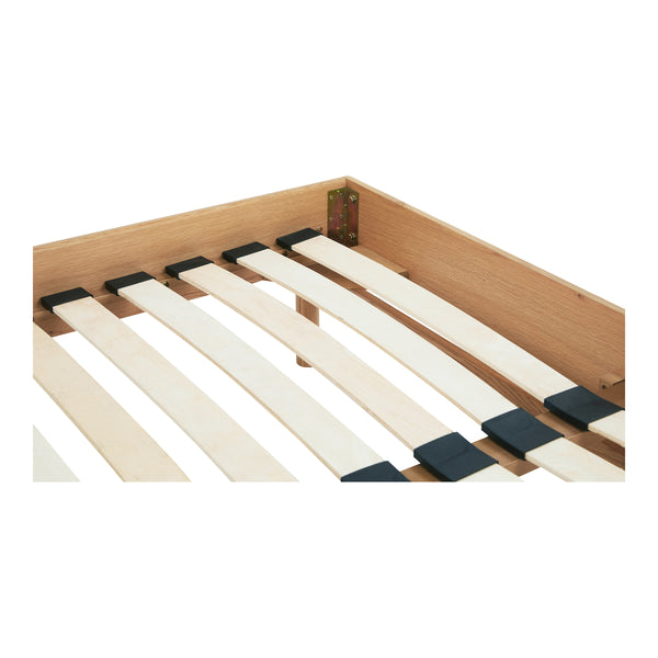 Moe's Colby Queen Bed with Leather Headboard