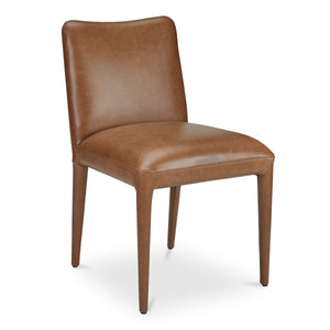 Moe's Calla Set of 2 Brown Leather Dining Chairs