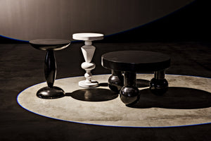Adonis Side Table, Hand Rubbed Black