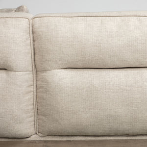 Denali IV 121" Beige Upholstered Wooden Frame Left Four Seater Sectional