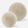 Abide Ball Sheepskin Pillows, Set/2