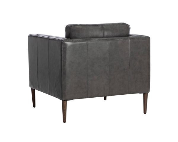 RICHMOND ARMCHAIR - BRENTWOOD CHARCOAL LEATHER
