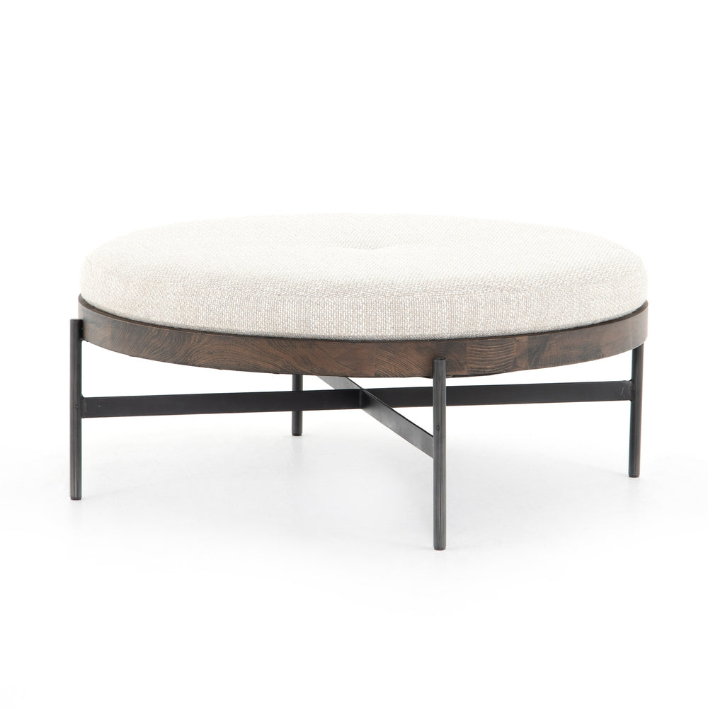 Edwyn Large Ottoman In Gibson Wheat