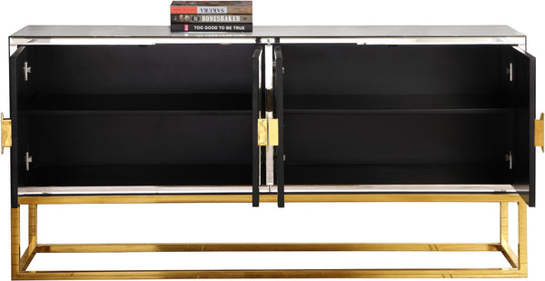 Grace Sideboard/Buffet In Mirrored/Gold Base