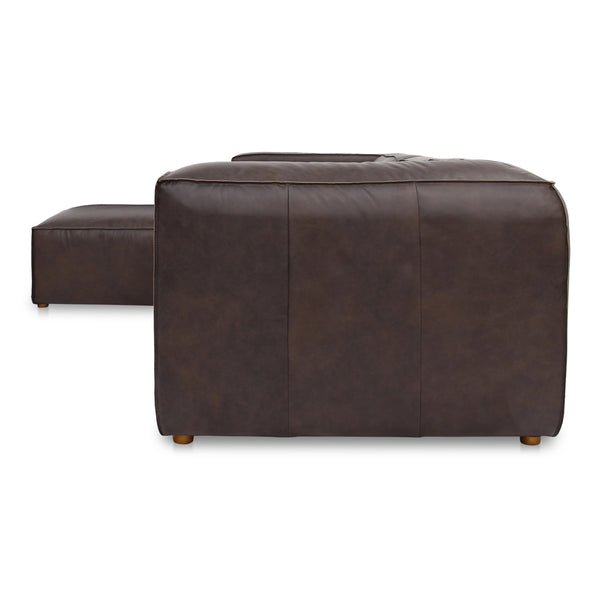 Form Lounge Modular Sectional in Espresso Brown Leather