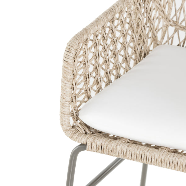 Bandera Dining Chair W/ Cushion In White