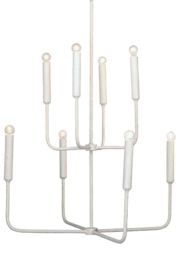 Mercer Two-Tier Gesso Chandelier