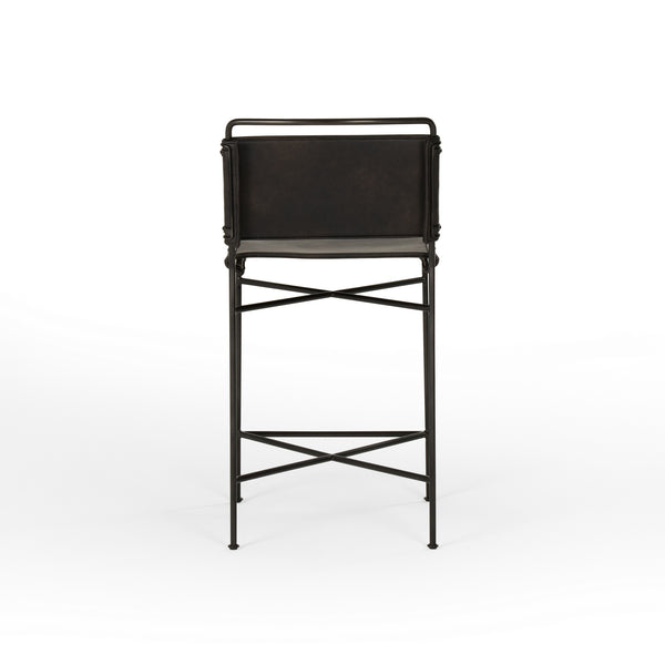 Wharton Counter Stool to Distressed Black