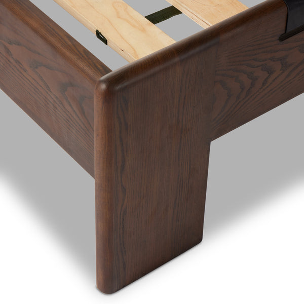 Halston Bed In Terra Brown Ash In King