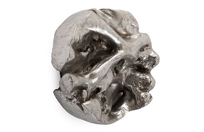 Round Root Wall Art, Silver Leaf