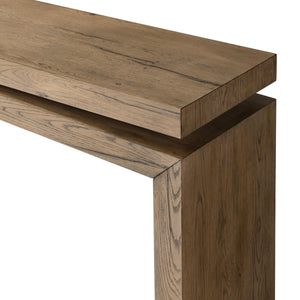 Matthes Console Table in Rustic Gray