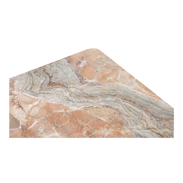 Segment Coffee Table in Orange Levante Marble