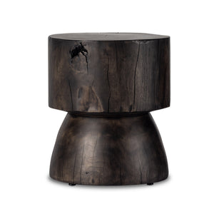 Tino End Table In Rubbed Black