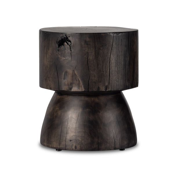 Tino End Table In Rubbed Black