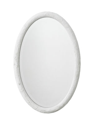 Ovation Oval Wall Mirror, White