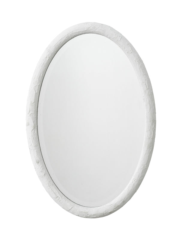 Ovation Oval Wall Mirror, White