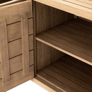 Lula Outdoor Sideboard In Washed Brown