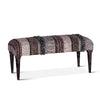 Marrakech Bench 42" Fluffy Black
