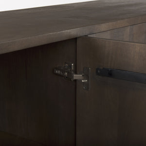 West 82.0L x 18.0W x 34.0H Wooden Angular Sideboard