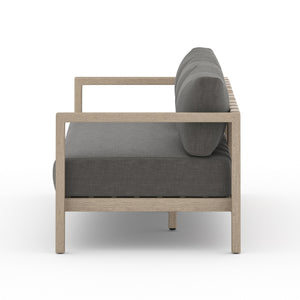 Sonoma Outdoor Sofa In 88" In Brown/Charcoal