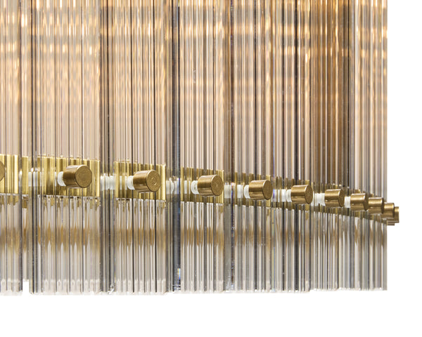 KORE CHANDELIER - LARGE - BRASS - CLEAR
