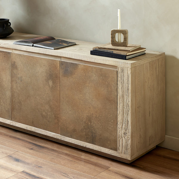 Redondo Media Console in Bleached Alder
