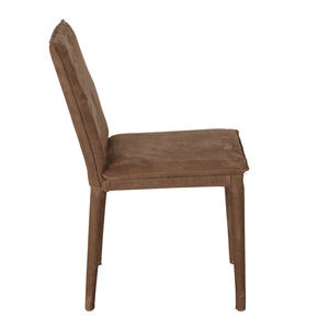 Georgia Dining Chair, Orris Brown Leather