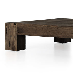 Abaso Coffee Table In Ebony Rustic